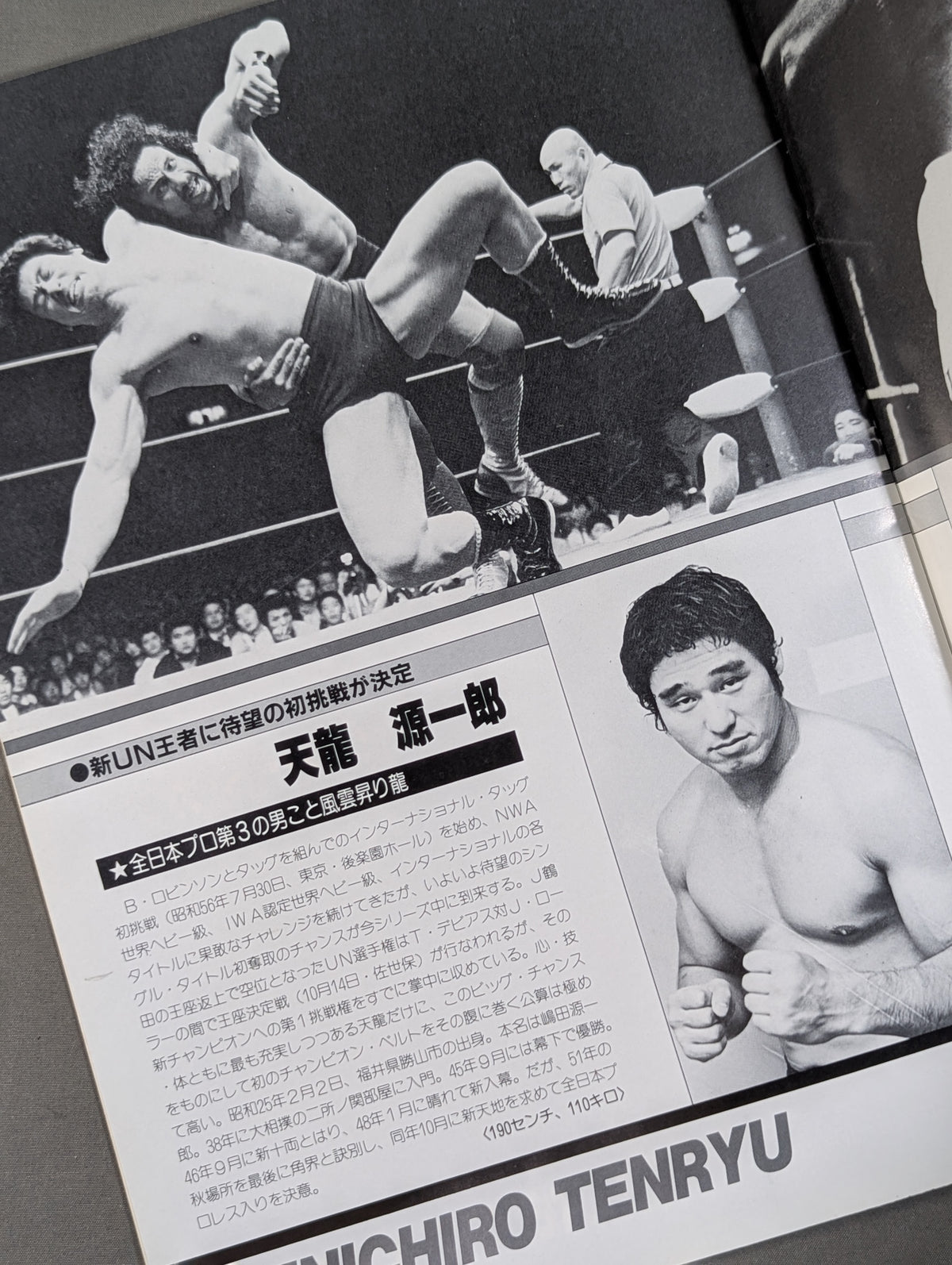 ★ Tenryu vs De Beers UN Heavyweight Match ★ 83 Giant Series