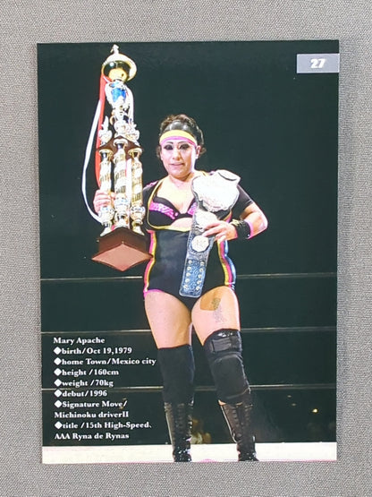 2018 STARDOM COLLECTION CARD Marie Apache Official autographed card