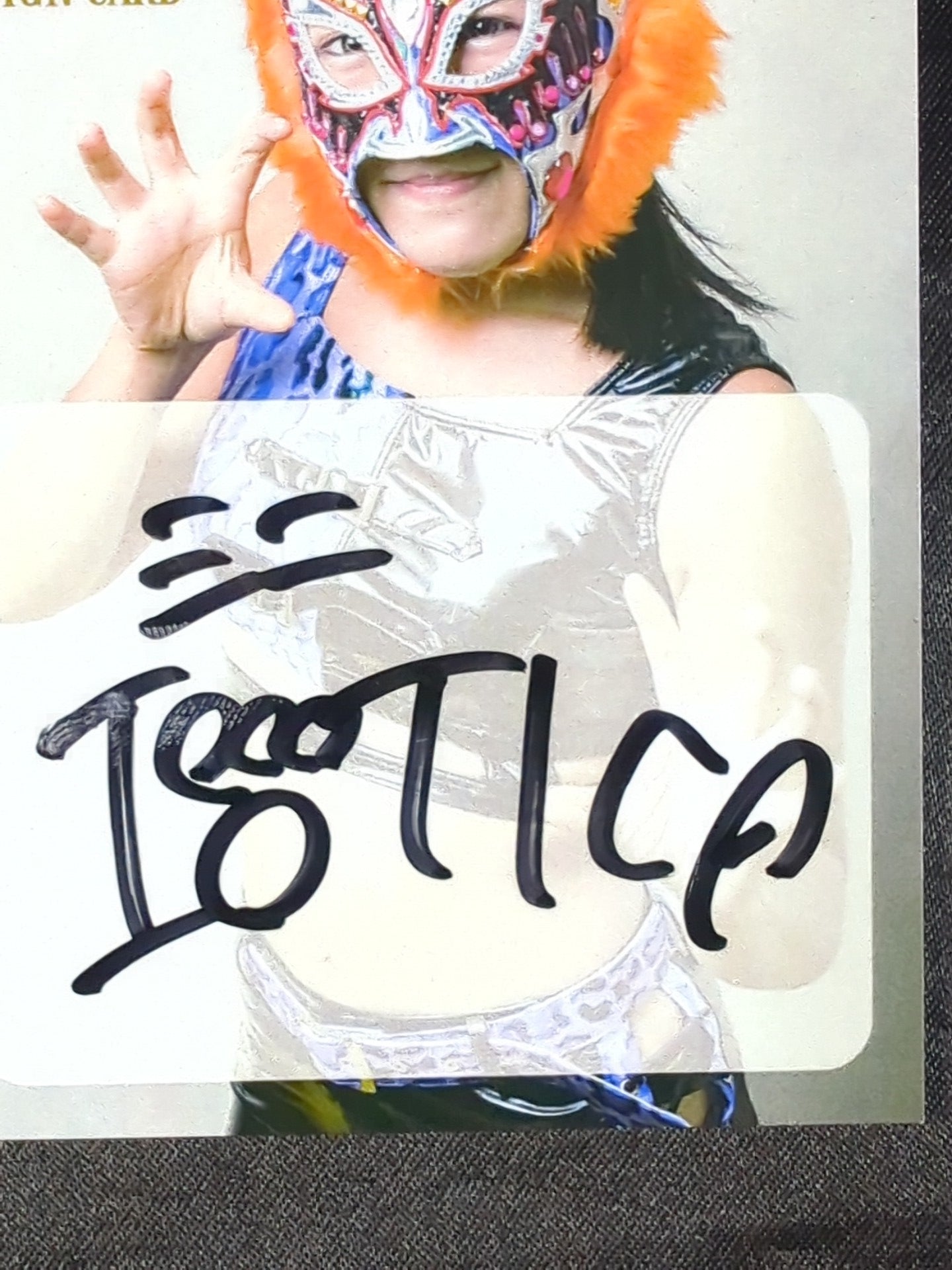 2018 STARDOM COLLECTION CARD ミニイオティカ(AZM) 公式サインカード