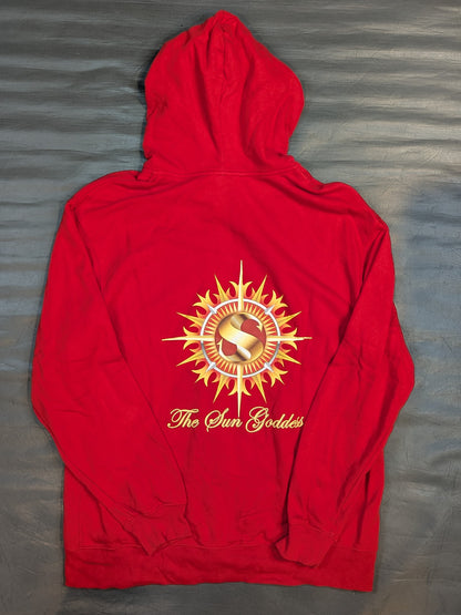 Sareee「The Sun Goddess」ジップパーカー(レッド)