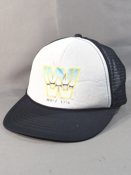 WWE Logo Mesh Cap (Black× White)