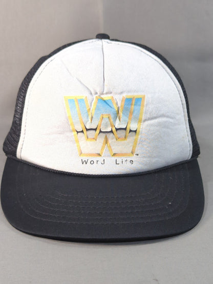 WWE Logo Mesh Cap (Black× White)