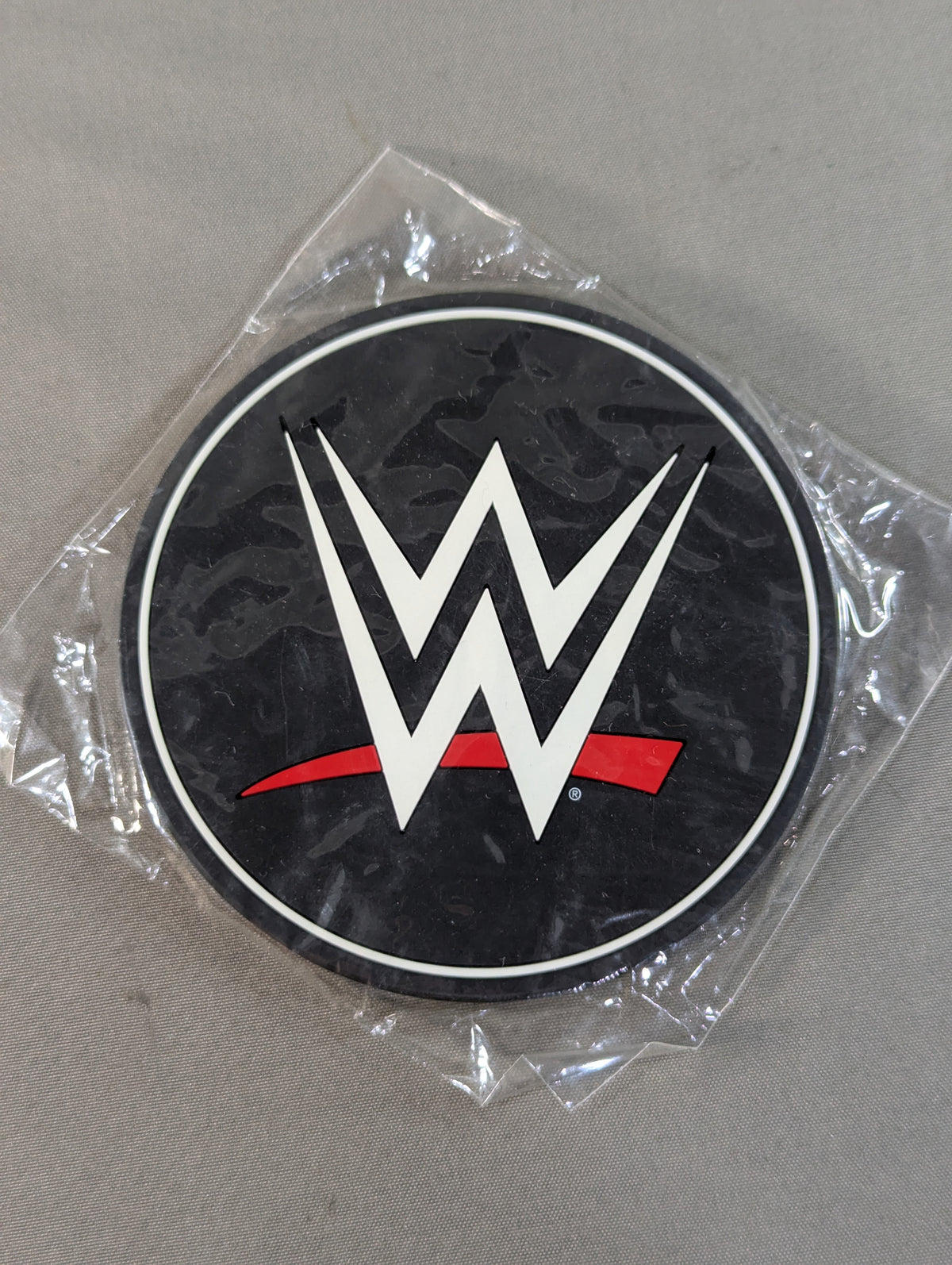 WWE Logo Rubber Coaster