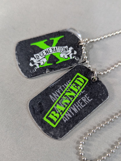 D-Generation X "BANNED" Dog Tag Necklace