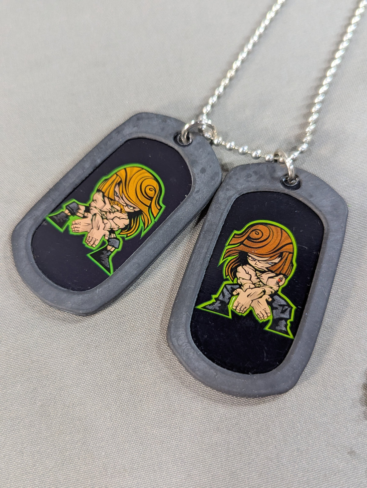D-Generation X Illustration Dog Tag Necklace