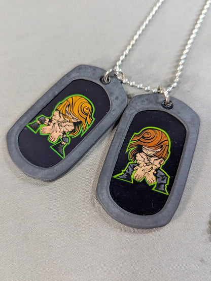 D-Generation X Illustration Dog Tag Necklace
