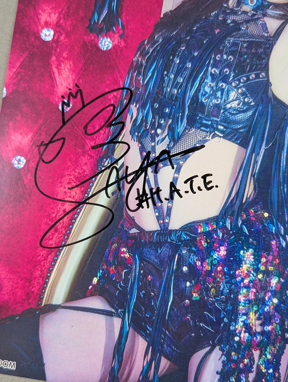 Saya Kamitani  hand signed autograph  Stardom Pro-Photo  (E-4)