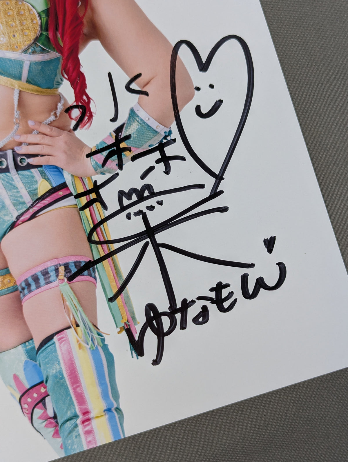 水森由菜 直筆サイン入り スターダムポートレート(B-6)