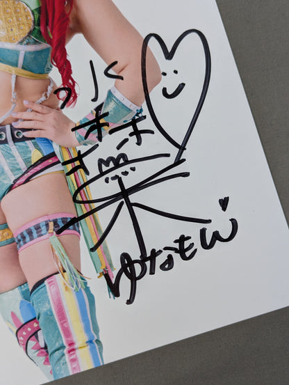 水森由菜 直筆サイン入り スターダムポートレート(B-6)