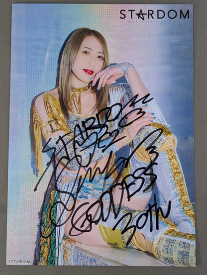 Saya Kamitani  hand signed autograph  Stardom Pro-Photo  (E-5)
