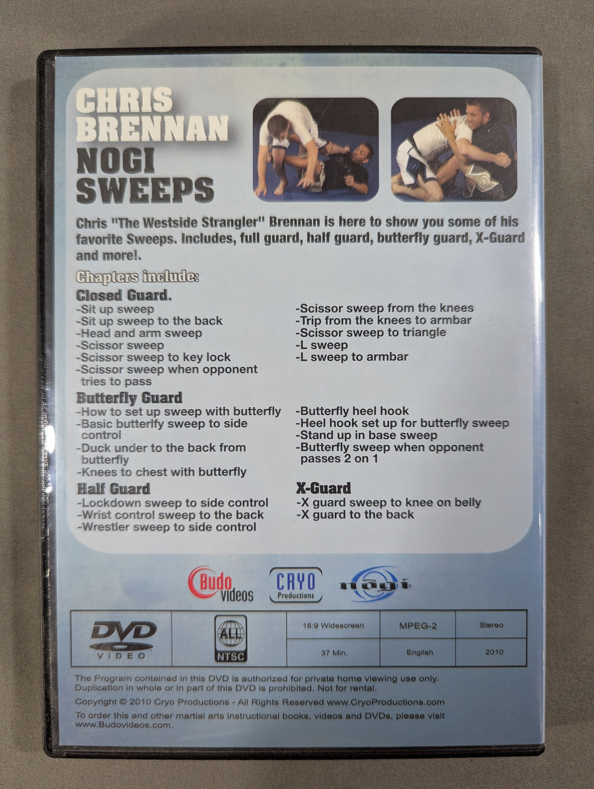 ★CHRIS BRENNAN★ NOGI SWEEPS