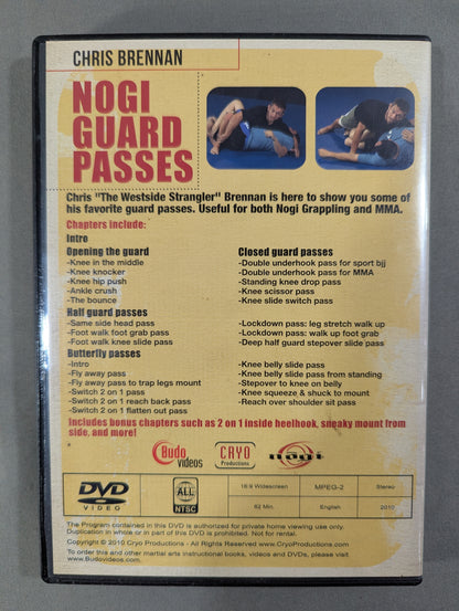 ★CHRIS BRENNAN★ NOGI GUARD PASSES