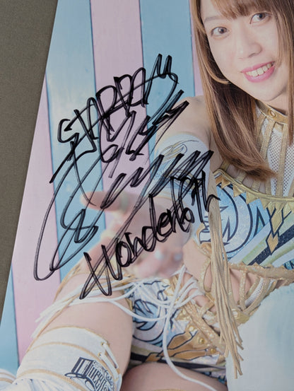 Saya Kamitani  hand signed autograph  Stardom Pro-Photo  (E-6)