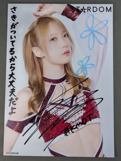 Saki Kashima  hand signed autograph  Stardom Pro-Photo  (N-7)