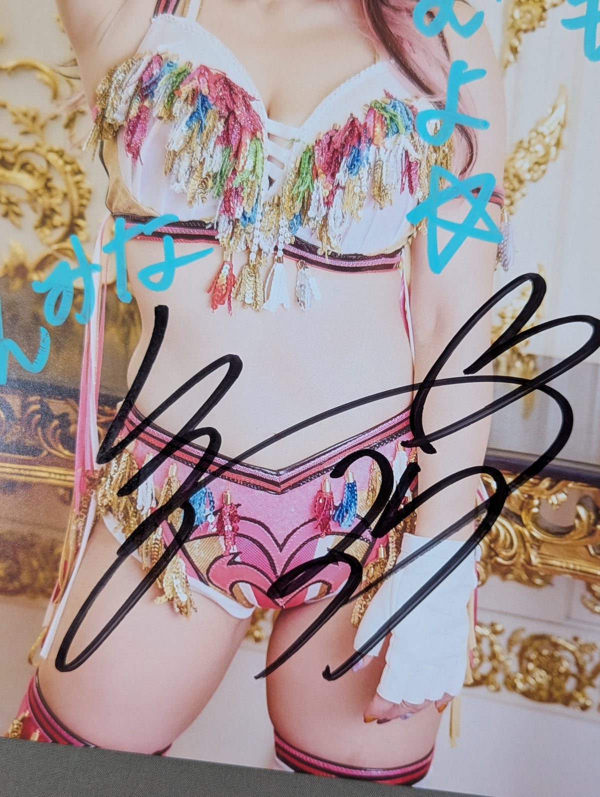 Mina Shirakawa  hand signed autograph  Stardom Pro-Photo  (Q-2)