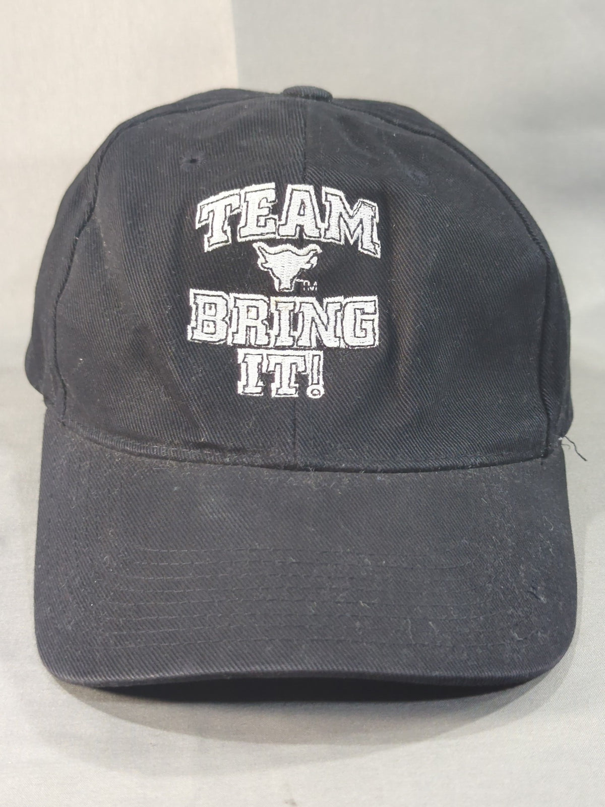 ザ・ロック「TEAM BRING IT!」キャップ①(WWF/ブラック)