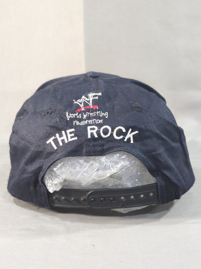 The Rock Embroidered Cap (1) (WWF/Black)