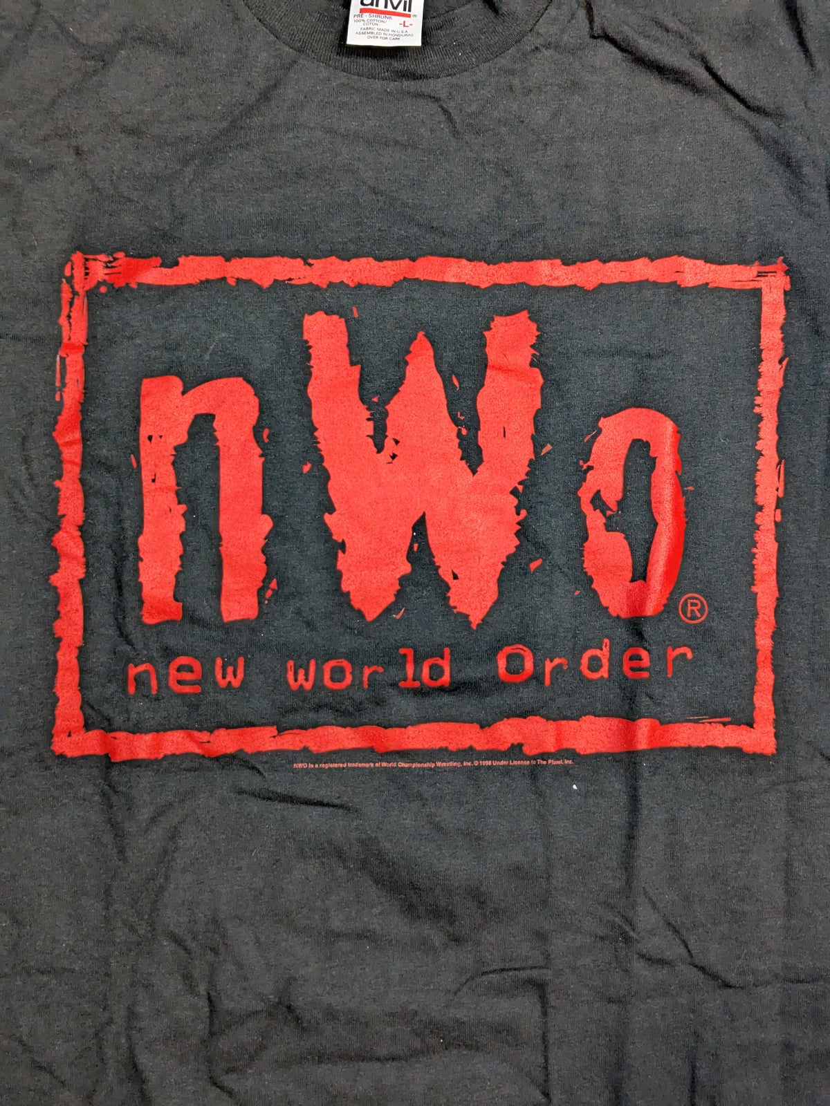 nWo ウルフパックTシャツ(WCW(1990s) / ブラック)