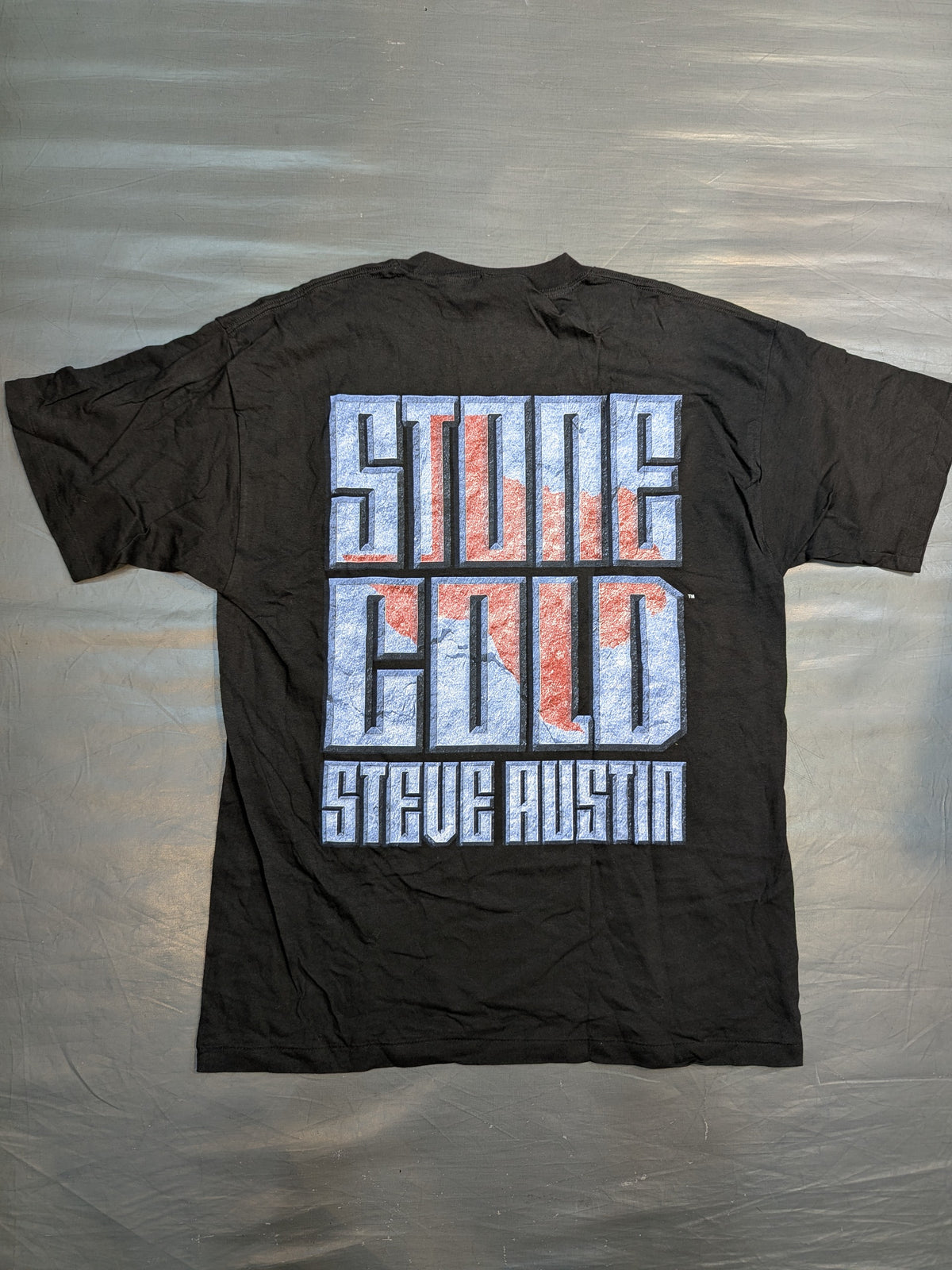 ストーン・コールド・スティーブ・オースチン「TEXAS STATE BIRD」ピクチャーTシャツ(WWF(1998) / ブラック)