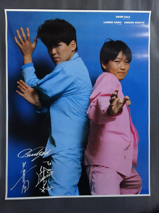 Chigusa Nagayo  & Lioness Asuka GONG JUMBO PIN-UP Wrestling  SELECTION