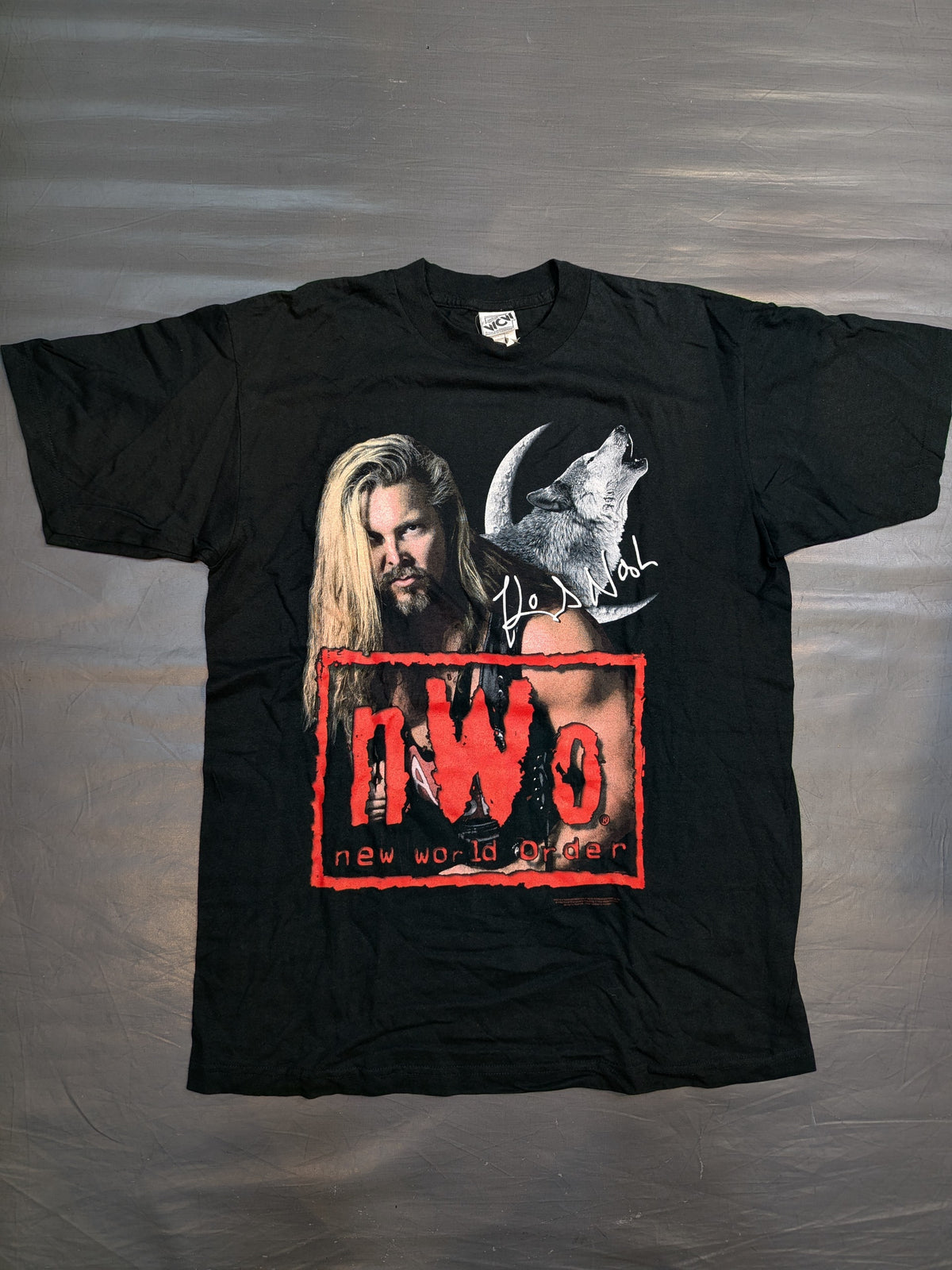 Kevin Nash "nWo Wolf Pack" Picture T-Shirt (WCW (1998) / Black)