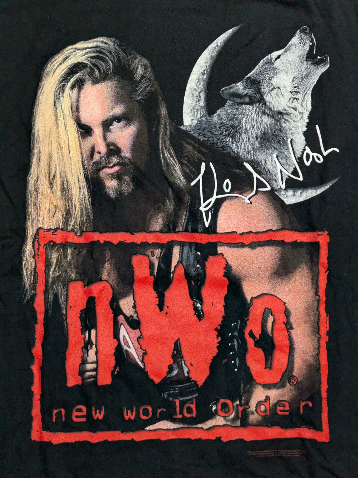 Kevin Nash "nWo Wolf Pack" Picture T-Shirt (WCW (1998) / Black)