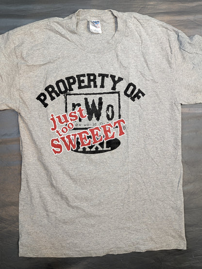 PROPERTY OF nWo "just too SWEEET" T-shirt (WCW (1990s) / Gray)
