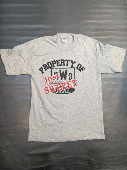 PROPERTY OF nWo "just too SWEEET" T-shirt (WCW (1990s) / Gray)