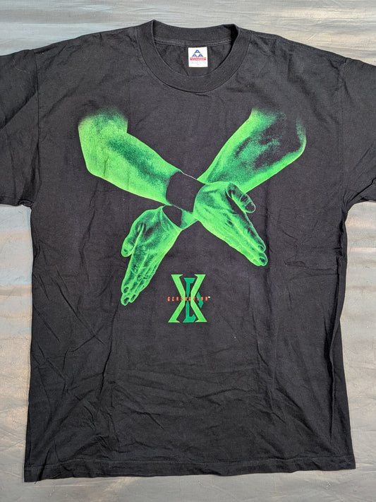 D-GENERATION X「TWO WORDS SUCK IT!」 Picture T-shirt (WWF (1998) / Black)