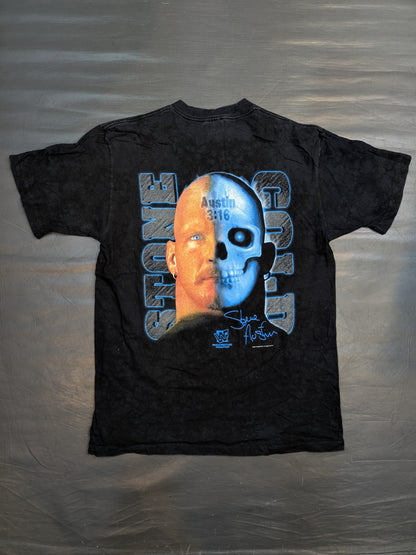 Stone Cold Steve Austin "Other Side!" Picture T-shirt (WWF (1997) / Black)