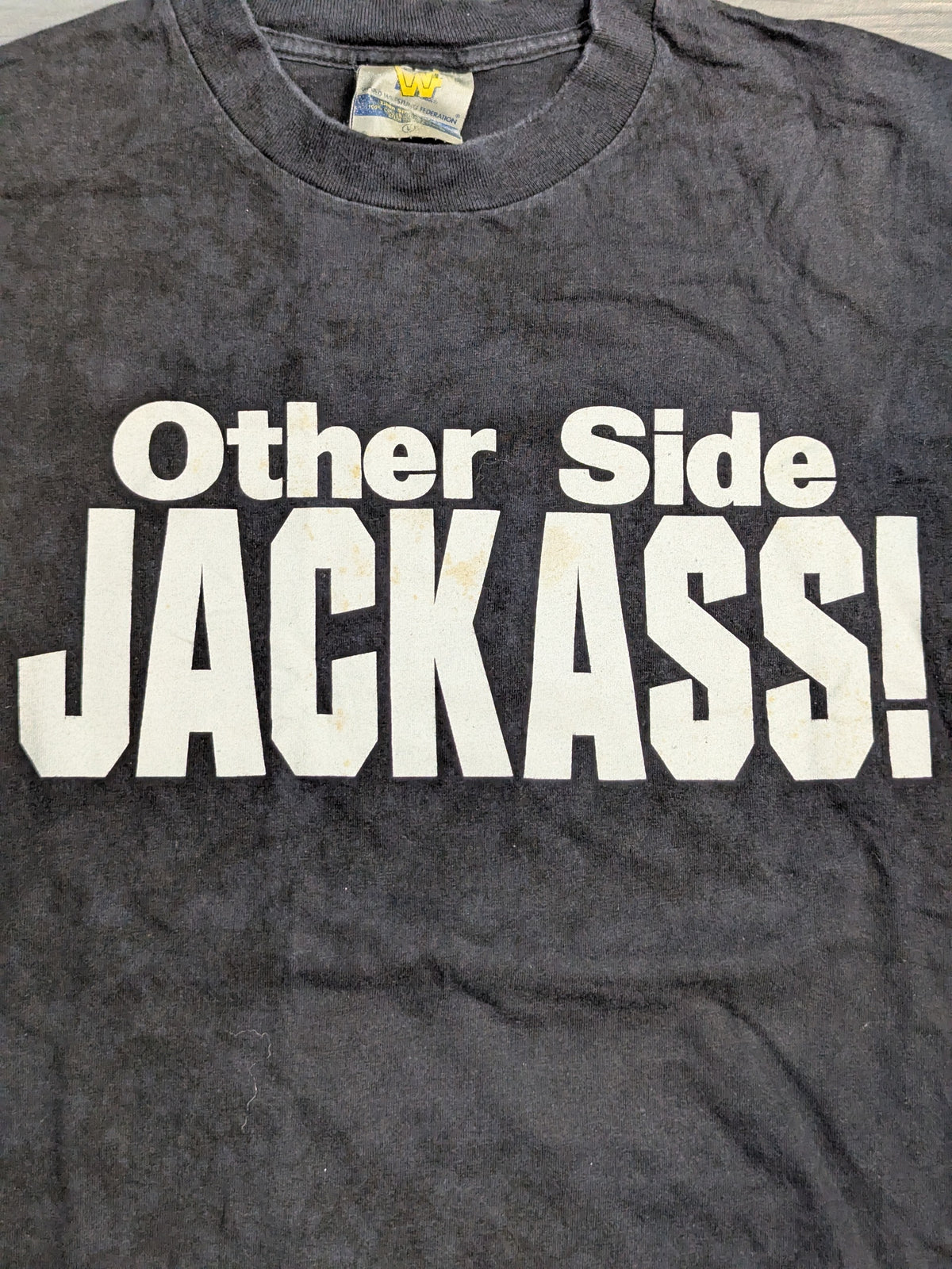 Stone Cold Steve Austin "Other Side!" Picture T-shirt (WWF (1997) / Black)
