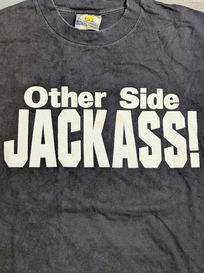 Stone Cold Steve Austin "Other Side!" Picture T-shirt (WWF (1997) / Black)