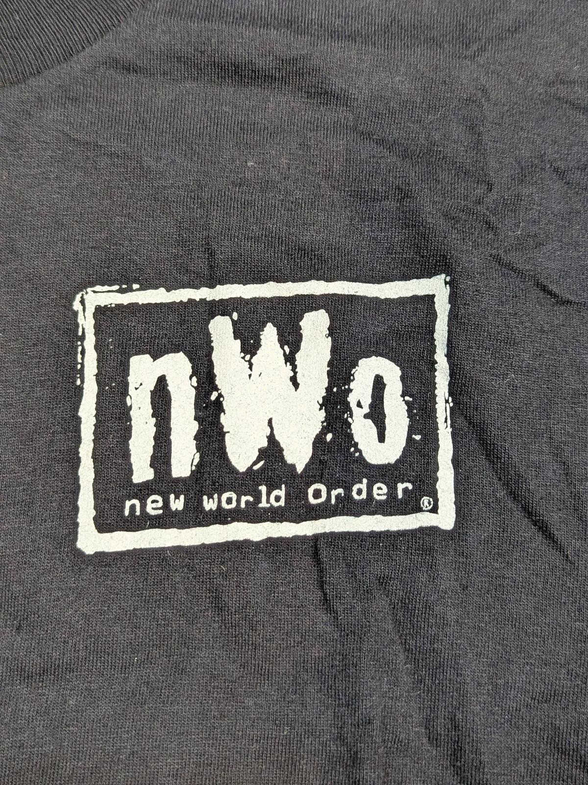 nWo「RULS AND BONESARE MEANT TO BE BROKEN」Tシャツ(WCW(1990s) / ブラック)