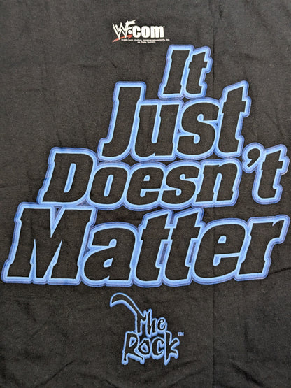 ザ・ロック「It Doesn't Matter」Tシャツ(WWF(2000) / ブラック)