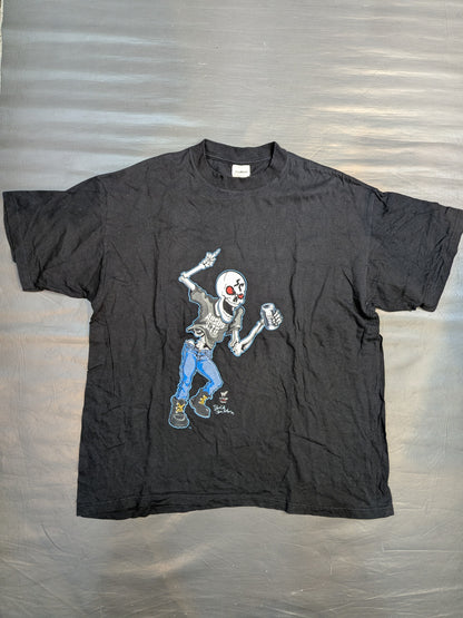 Stone Cold Steve Austin "100% Pure HELL RAISER" Illustrated T-Shirt (WWF (1990s) / Black)