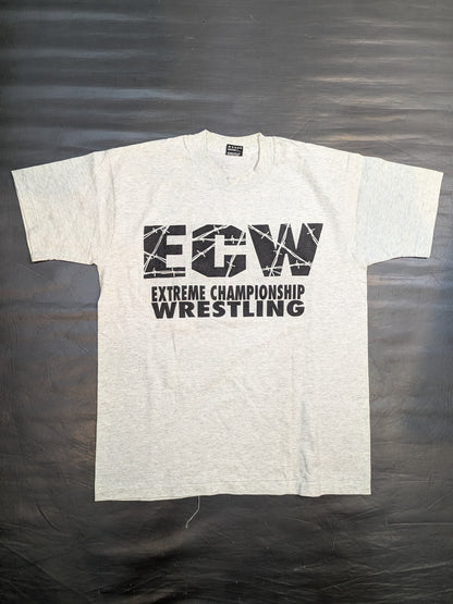 ECW ロゴTシャツ①(ECW / グレー)