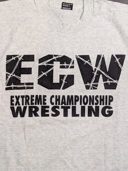 ECW ロゴTシャツ①(ECW / グレー)