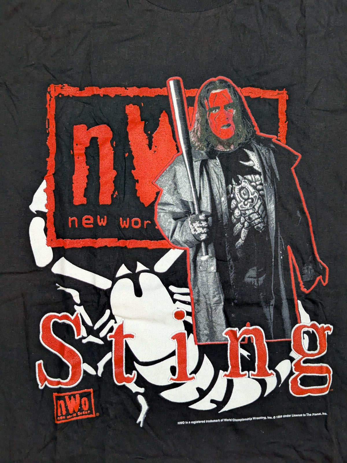 スティング「nWo ウルフパック」ピクチャーTシャツ②(WCW(1998) / ブラック)