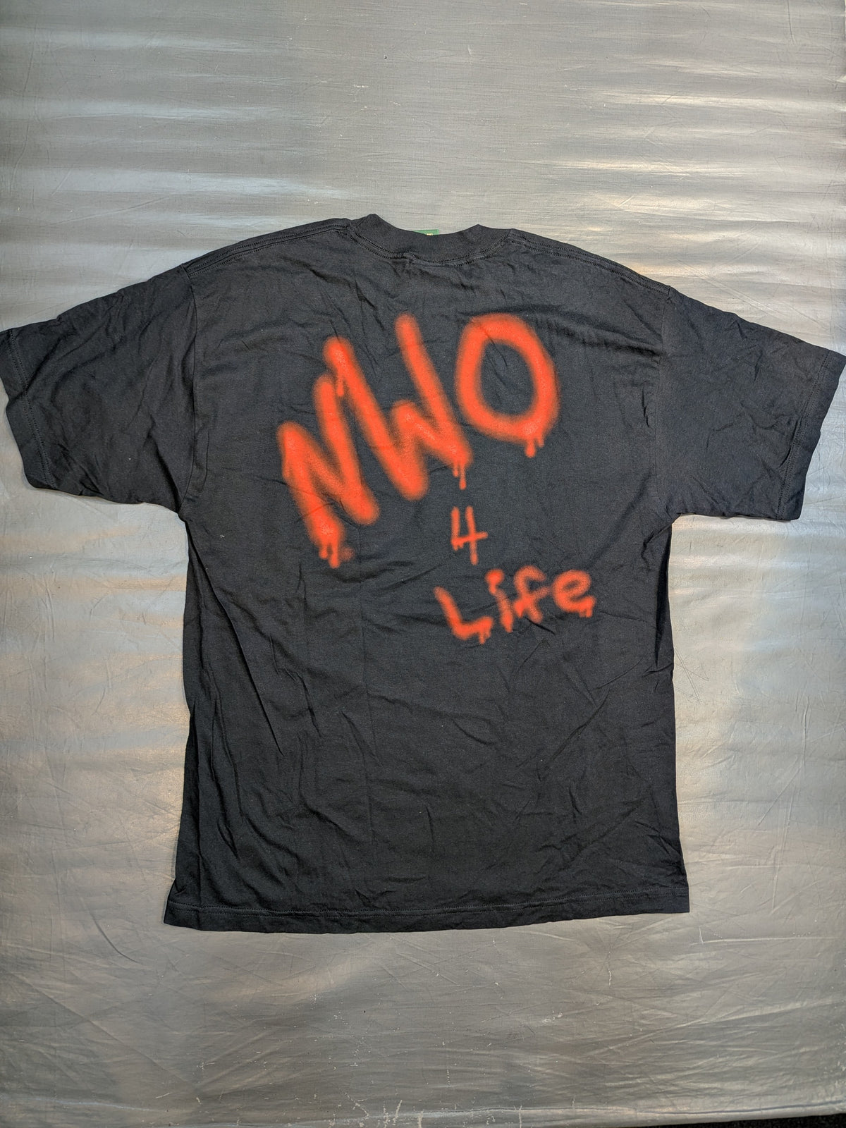 nWo 4 LIFE「DEJA VU. ALL OVER AGAIN」ピクチャーTシャツ(WCW(1998) / ブラック)