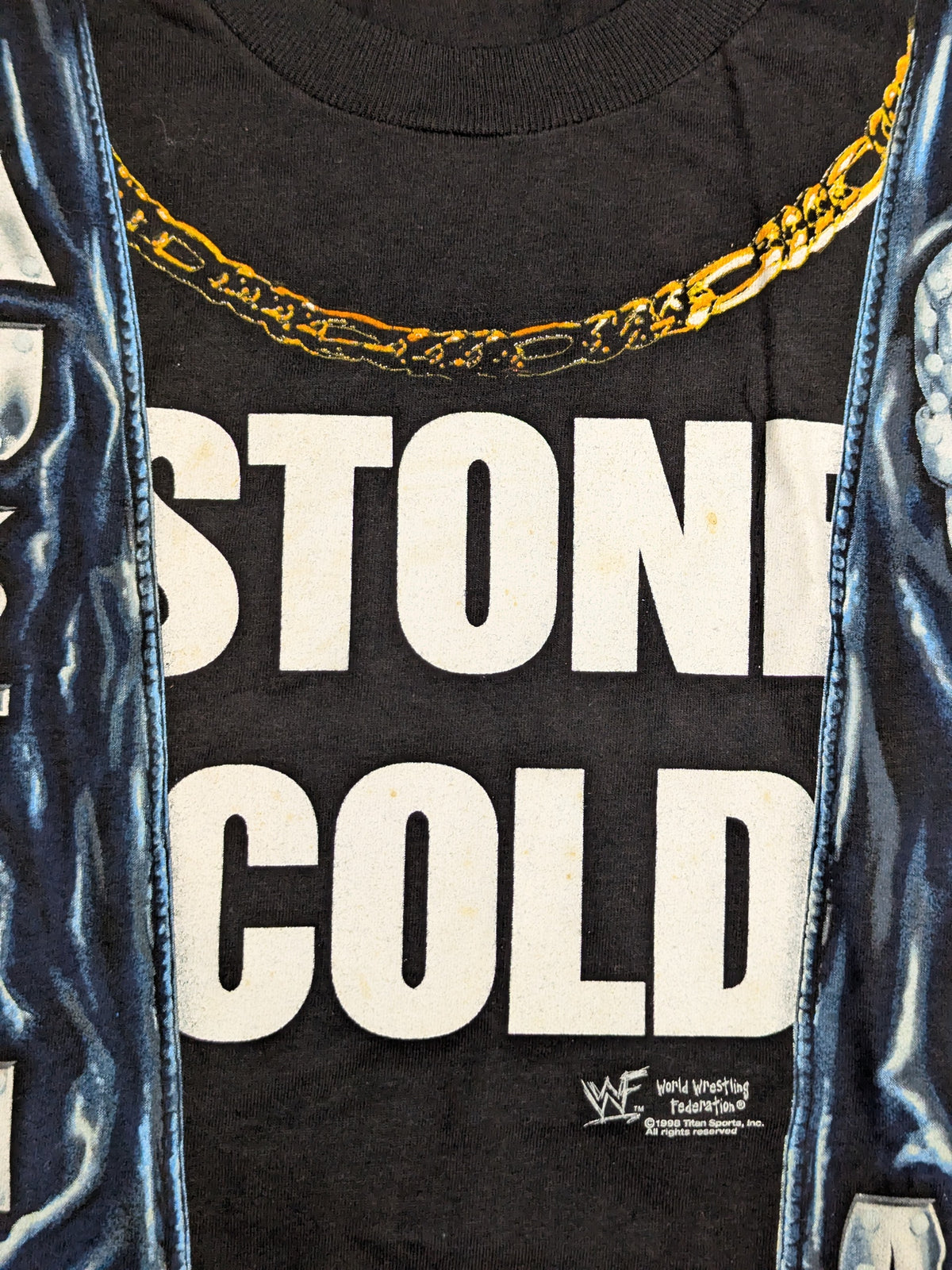 Stone Cold Steve Austin Vest-Style T-Shirt (WWF (1998) / Black)