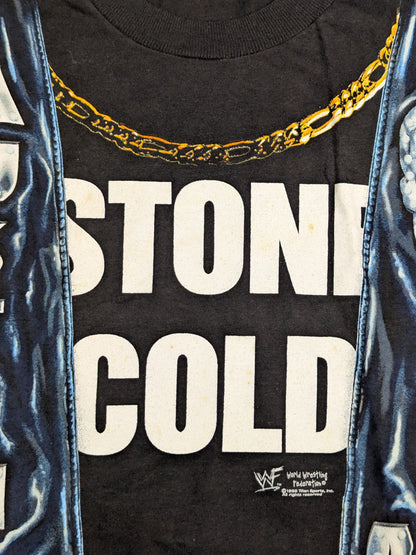 Stone Cold Steve Austin Vest-Style T-Shirt (WWF (1998) / Black)