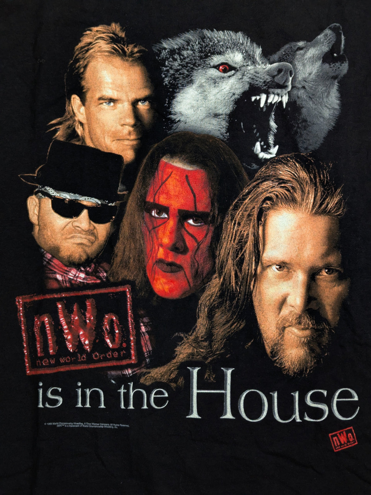 nWo is in the House ピクチャーTシャツ①(WCW(1998) / ブラック)