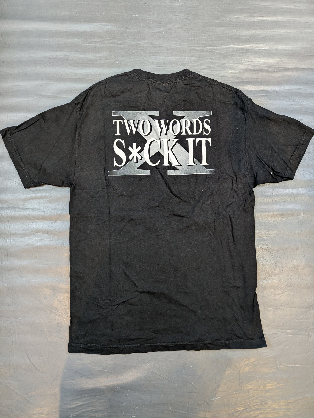 D-GENERATION X "TWO WORDS SUCK IT" T-shirt (WWE (2002) / Black)