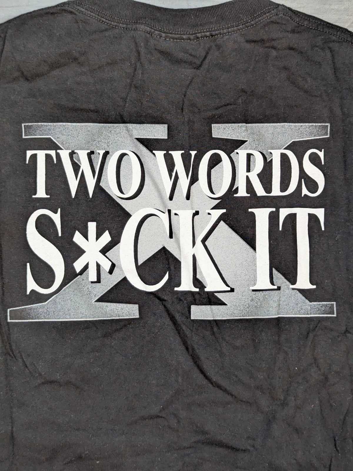 D-GENERATION X "TWO WORDS SUCK IT" T-shirt (WWE (2002) / Black)