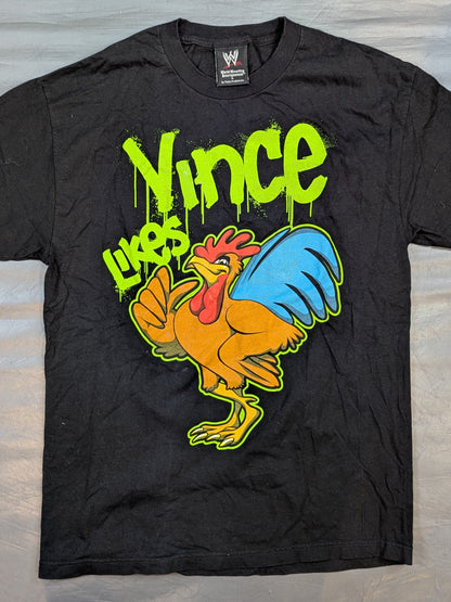 D-GENERATION X「Vince Likes」イラストTシャツ(WWE(2002) / ブラック)