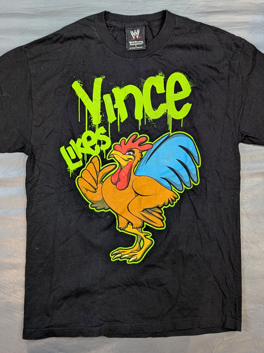 D-GENERATION X「Vince Likes」イラストTシャツ(WWE(2002) / ブラック)
