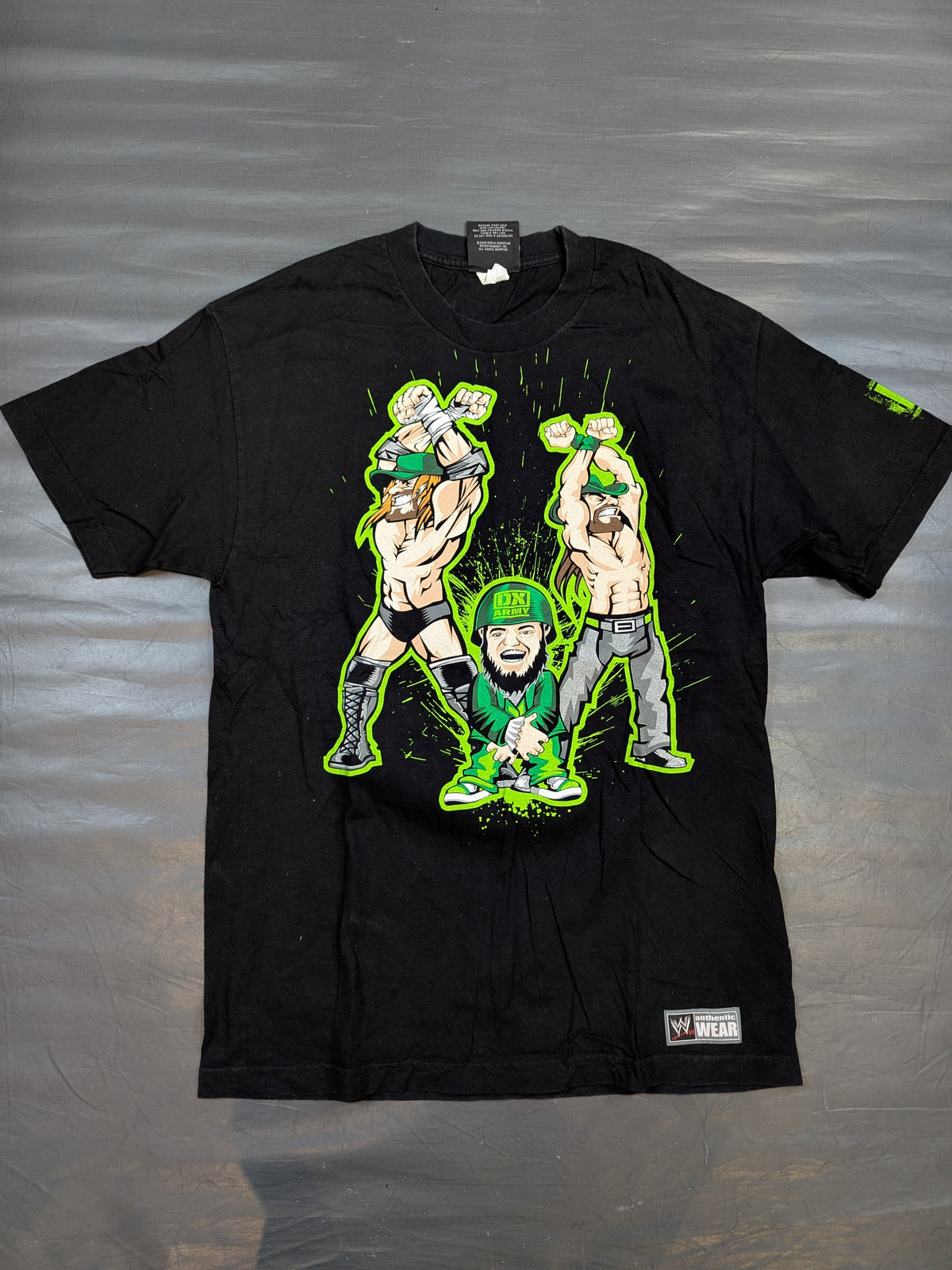D-GENERATION X「DX ARMY」イラストTシャツ①(WWE(2008) / ブラック)