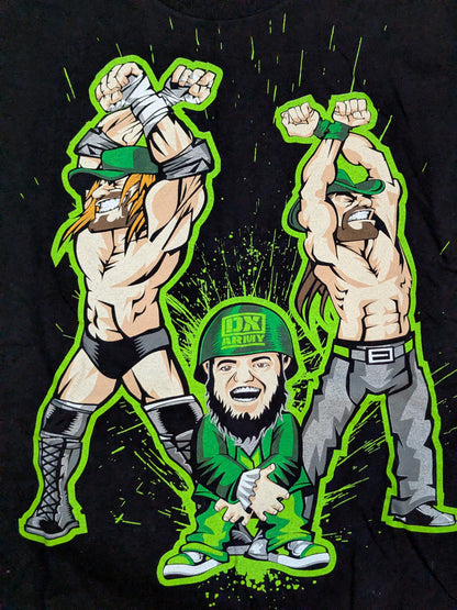 D-GENERATION X「DX ARMY」イラストTシャツ①(WWE(2008) / ブラック)