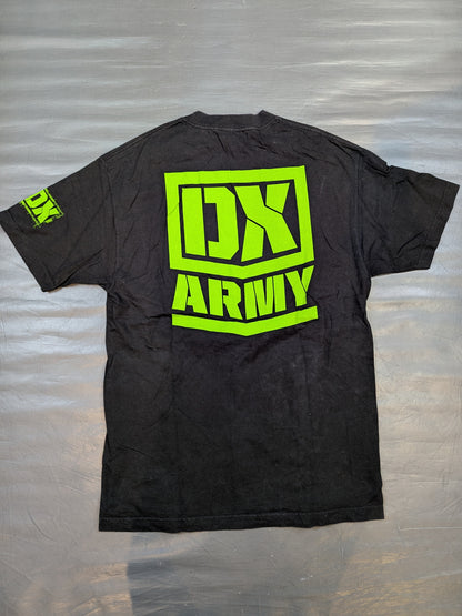 D-GENERATION X「DX ARMY」イラストTシャツ①(WWE(2008) / ブラック)