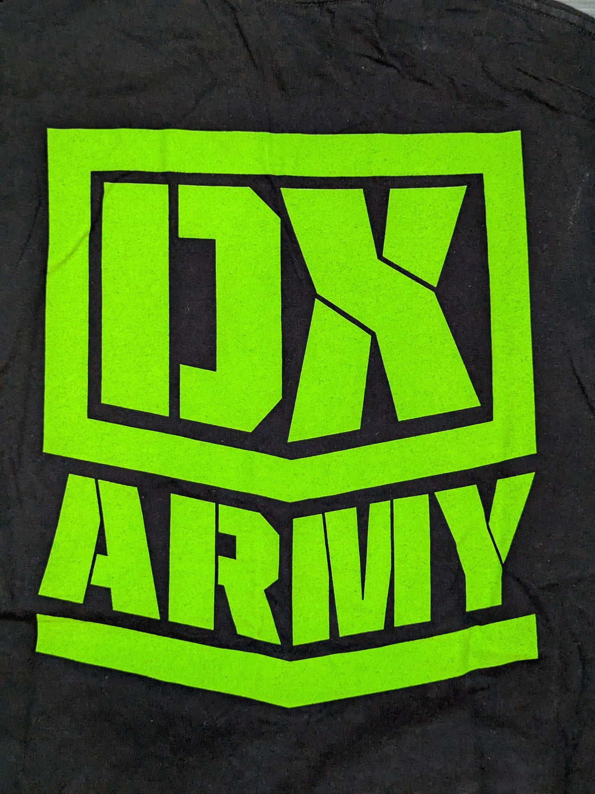 D-GENERATION X「DX ARMY」イラストTシャツ①(WWE(2008) / ブラック)